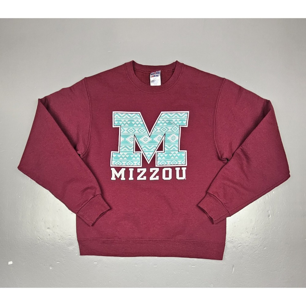 Mizzou‎ University of Missouri Tigers Sweatshirt Mens Small. Champion Aztec Logo